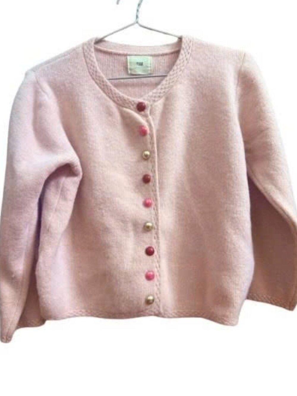 Cozy Pink Cable-Knit Cardigan